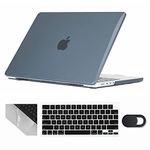 Se7enline Compatible with 2021/2022/2023/2024 MacBook Pro 16 inch Case Hard Cover for Model A2485 A2780 A2991 M3 M2 M1 Pro/Max & Keyboard Cover & Webcam Cover & Trackpad Protector, Crystal Black