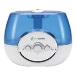 PureGuardian H1510 Ultrasonic Warm and Cool Mist Humidifier for Bedrooms, Quiet, Filter-Free, 11L Output Up to 100 Hour Run Time, 1.5 Gallon Treated Tank Reduces Mold, Pure Guardian Room Humidifier, White and Blue, 1 pack