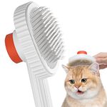 ACE2ACE Cat Brush, Dog Brush, Cat Dog Brush for Shedding, Long & Short Haired Cat Brush, Self-cleaning Pet Hair Brush Remove Mats and Loose Hair Easily