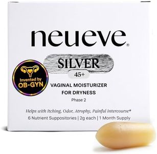 NeuEve Silver Vaginal Moisturizing Inserts for Mature Intimate Skin, All-Natural Intimate Care, Phase 2 | 6 Count | 1-Month Supply