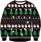 Cozople Men Women Led Ugly Christma