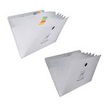 MAGICLULU 2pcs Folder Organizer Storage Bag Staples Accordion File Document Organizer File Folder Pocket File Folders Pocket Folder Accordian Folder Office Folders Pp Paper A4 Wallet