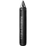 Meister 110lb Filled Muay Thai Heavy Bag - 6ft Professional Kicking & Punching Bag - Black