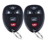 Keyless Entry Remote Control Car Key Fob for 2007-2016 Chevy Suburban Tahoe Traverse/Buick Enclave/GMC Acadia Yukon/Cadillac Escalade FCCID: OUC60270 OUC60221(5Btn 2 Pcs)