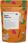 Heavenly Tea Leaves Organic Ginger Jazz, Bulk Loose Leaf Mixed Tea and Herb Blend, 1 Lb. (Approx. 200 Servings)