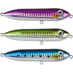 Catfish Rattling Line Float Lure for Catfishing, Demon Dragon Style Peg for Santee Rig Fishing, 4 inch (3-Pack, Green Sunfish, Blue Crappie, Purple Shiner)