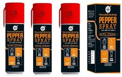 Viewers Pepper Spray Self Defence for Girl's Women and Men Or Chilli Spray(55 ml Each ) (Pack of 3 Red)