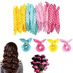 JZK 24x No heat foam hair curlers for long hair and medium hair, soft sponge hair rollers to sleep in for kids and women, sleep curlers, sleep in rollers, hair styling tools for children