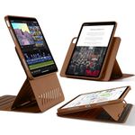 ESR for iPad Air 11 Inch Case M2 (2024), iPad Air 6th/5th/4th Generation Case (2022/2020), Removable Magnetic Cover, Adjustable Portrait/Landscape Stand, 9 Standing Angles, Shift Series, Brown