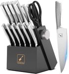 imarku Knife Set - Knife Sets for Kitchen with Block, 14 Pcs High Carbon Stainless Steel Kitchen Knife Set, Dishwasher Safe Knife Block Set with Ergonomic Handle, Ideal Home Cooking Gift for Mom