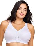 Glamorise MagicLift Front-Closure Posture Back Wirefree Bra 1265 (Women's & Women's Plus) White