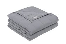 Mysa Sleep 5.5 kg Weighted Blanket - Cooling Breathable Microfiber with Premium Glass Beads (Silver Grey,60" x 80" 12 LB)