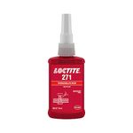 Loctite Threadlocker Red 271 locks, seals threaded fasteners permanently, prevent loosening from vibration, great for engines, machinery, vehicles for valve covers, water pumps, and alternators(50ml)