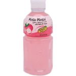 Mogu Mogu Lychee Flavoured Drink with NATA de Coco (Gotta Chew) | On the Go Drink | Jelly Texture | Refreshing Taste | No Added Preservatives and Colours | 320ml x 6 Bottles