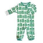 Babysoy Alphabet Letter Modern Footie, Z, 3 Months