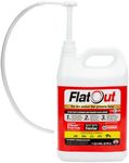 Flat Out Tire Sealant Sportsman Formula - Prevent Flat Tires - Seal Leaks - Sportsman Formula with Valve Core Tool - Contains Kevlar - Tubeless Tire Sealant - Fast-Acting Formula - 1 Gallon