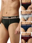 Lux Cozi Men's Cotton Brief (Pack of 5) (80) Assorted