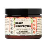 ToeahSanta Cruz Paleo Real Salt Electrolytes Powder, Peach, Made with Himalayan Pink Salt, Sea Salt, Magnesium Glycinate, Gluten Free, Keto, Sugar Free, Paleo, 30 Servings, 1 Jar