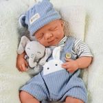 FemmeForm Girl 20 Inch, Full Silicone Baby Doll, Reborn Baby Dolls Silicone Full Body, Sleeping Position Newborn, Not Vinyl