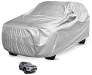 Auto Hub Legender Car Cover with Mirror Pocket and Soft Cotton Lining,Waterproof Car Body Cover, Metallic Silver