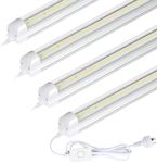 TONGLIN LED Tube Light, 4Pack 60cm 