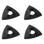 Multi Tool Sanding Heads Multitool Sanding Pads Compatible with Dewalt Bosch Craftsman Triangle Hook & Loop Oscillating Mult Tool Accessories - 80mm by Poweka (Pack of 4)