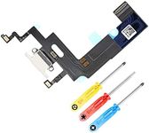 MMOBIEL Dock Connector Compatible with iPhone XR - 6.1 inch - 2018 - Charging Port Flex Cable - Headphone Port/Microphone/Antenna Replacement - Incl. Screwdrivers - White