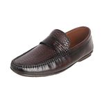 Mochi Mens Leather Brown Loafers (Size (8 UK (42 EU))