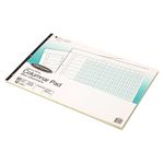 Wilson Jones ColumnWrite Columnar Pad, 11 x 16.38 Inch, Ruled 1 Side, Half Fold, 41 Lines per Page, 12 Columns, Green, 50 Sheets per Pad (WG7212A)