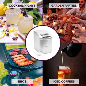 Andrew James Ice Maker Machine 2.2L – Countertop Ice Cube Maker