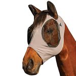 Professionals Choice Fly Mask Stretch Lycra Mesh Horse Charcoal CFM