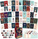 100 Pack Boxed Christmas Cards with