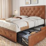 Bed With Tufted Headboards