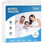 DMI Waterproof Mattress Protector and Mattress Cover, Encased Zippered Fit, Full, White