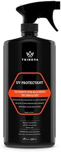 TriNova UV Protectant Spray - for Vinyl, Plastic, Rubber, Fiberglass, Leather & More - Prevents Fading & Cracking from UV Damage - Restores Color & Repels Dirt - Free of Residue (18 oz)