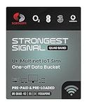 UK Multi-Network Quad Band Data Sim (One-off Data Bucket for 12 months from first use) - Automatically Connects to EE/Three / O2 / Vodafone to provide the Best Connection at the Location (10GB)