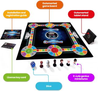Outsmarted App-Connected Quiz Game – Family Trivia Board Game