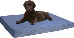 dogbed4less Cooling Memory Foam Dog Bed for Medium Dogs with Washable Cover, Waterproof Liner and Extra External Pet Bed Case 37X27X4 Inch, Grey