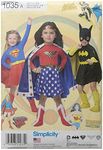 Simplicity Creative Patterns US1035A Child's Wonder Woman, Size A (3-4-5-6-7-8)