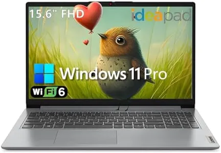 Lenovo IdeaPad 1 Laptop Computer for Home and Business Student, 32GB DDR4 RAM, 1TB PCIe SSD, 15.6" FHD, Intel Dual-Core Processor, WiFi 6, Bluetooth, Type-C, HDMI, Windows 11 Pro, Wendbo