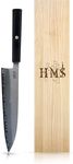 HMS Hand Forged Professiona Kitchen Knife - Japanese HAP40 Triple-Layer Steel (8-Inch Gyuto Knife)