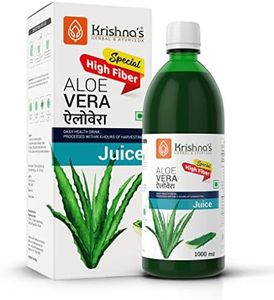 Krishna's Special Aloe Vera High Fiber Juice - 1 l (Pack of 1) | From Deserts of Rajasthan | Sugar free | Daily Drink | Rejuvenates Skin and Hair