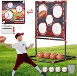 VROGTIK Football Toss Game for Kids Ages 3-8 - Outdoor Toy for Backyard, Beach & Camping for Toddlers & Family Party Fun