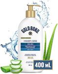 Gold Bond Healing Moisturizing Lotion - 400ml Pump Bottle - Healing for Extremely Dry and Rough Skin - Suitable for Women and Men - Soothing and Hydrating Aloe