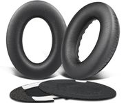 SoloWIT Protein Leather Earpads Cushions for Bose Headphones, Replacement Ear Pads for Bose QuietComfort 15 QC15 QC25 QC2 QC35/Ae2 Ae2i Ae2w/SoundTrue & SoundLink Around-Ear Series - Full Black