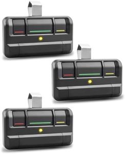 3Pack Fit for 813LMX 811LM 3-Button Gate Opener Remote Control Fit for liftmaster 850LM, 860LM, Fit for 13LMX 813LM STAR1000 Etc Commercial Door Systems, Gate Remote Control