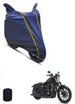 GARREGE SUPIERIORITY Waterproof Cover with Piping Design Long Last All Weather Cover for Harley Davidson