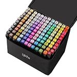 120 Colors Alcohol Markers Art Drawing Markers Set for Adults Dual Tip Permanent Sketch Markers, with Organizing Case