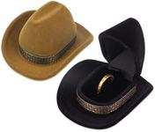 ZORZA 2Pcs Unique Cowboy Hat Jewelr