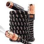 Pocket Hose Copper Bullet AS-SEEN-ON-TV Expands to 25 ft REMOVABLE Turbo Shot Multi-Pattern Nozzle 650psi 3/4 in Solid Copper Anodized Aluminum Fittings Lead-Free Lightweight No-Kink Garden Hose